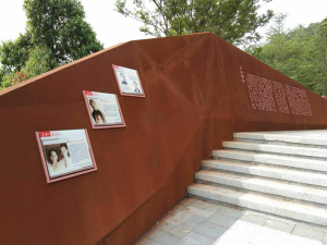路桥耐候钢挡土墙